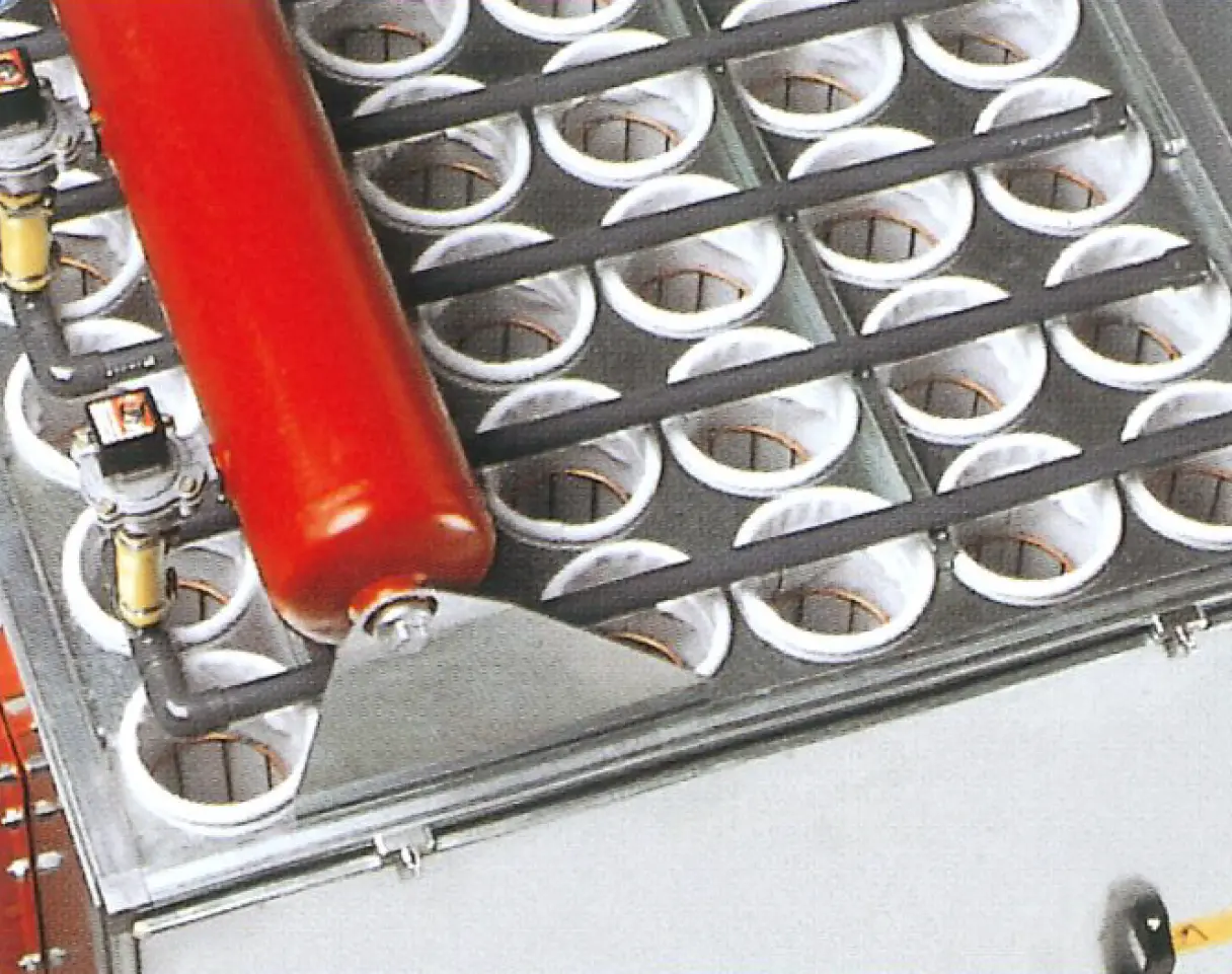 Mobile Absauganlage mit eingebauten Schlauchfiltern