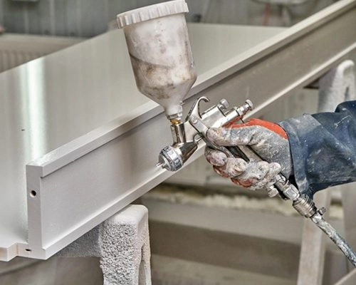 Farbnebelabsaugung in Aktion